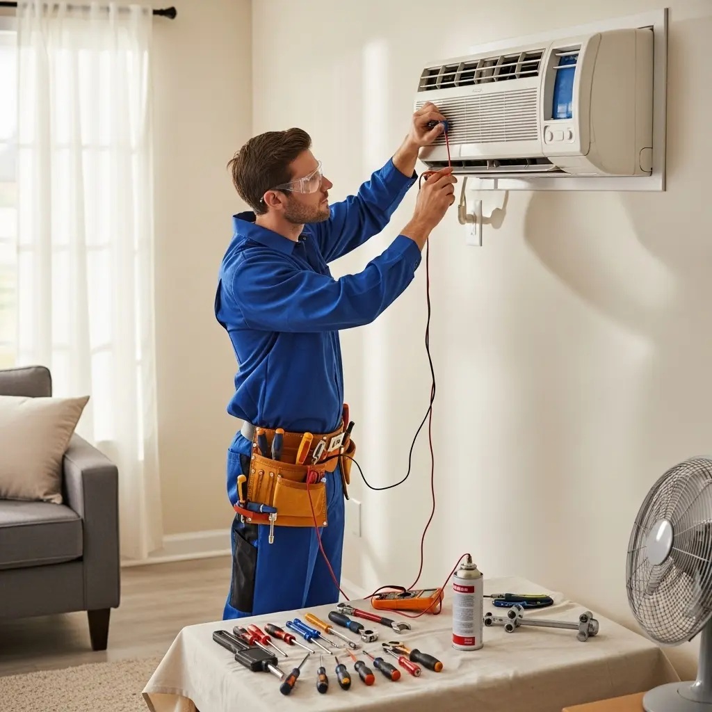 Çubuk Termodinamik Termodinamik klima gaz dolumu ve bakım – Enerji verimliliği artırıldı. - Teknik servis örneği